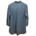 Sacred Threads Dress Womens S/M Chambray Button Up Shirt Hem Roll Tab Sleeves