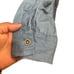 Sacred Threads Dress Womens S/M Chambray Button Up Shirt Hem Roll Tab Sleeves
