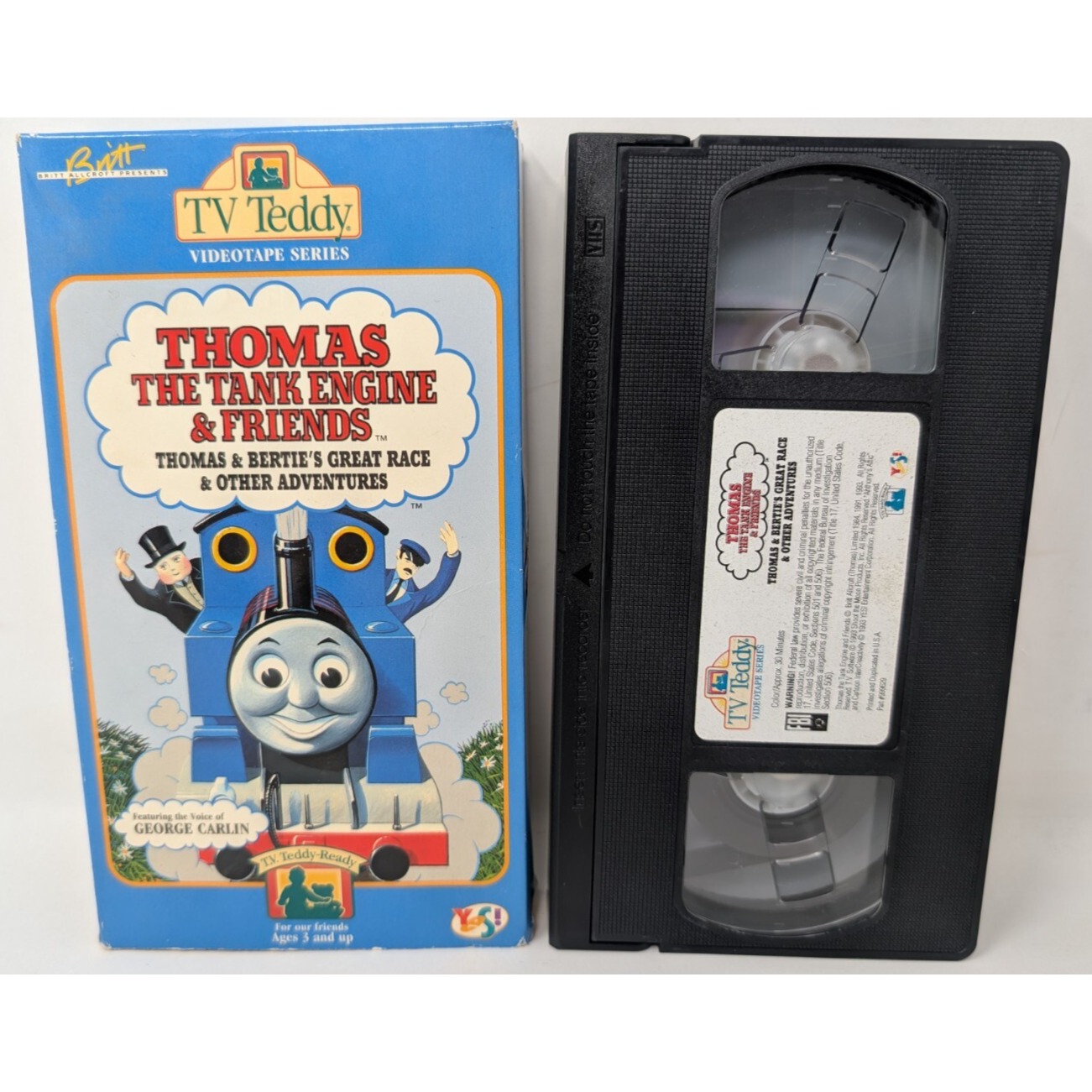 Thomas The Tank Engine VHS Tape Bertie's Great Race Teddy TV