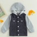 Boys Corduroy Hodded Jacket | Grey | 18M