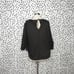 Everlane Black Ruched Air Blouse