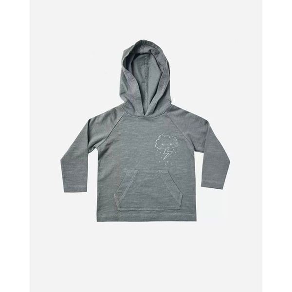 NWT! Rylee + Cru Rain Cloud Hooded Long Sleeve Tee, Size 4-5Y
