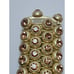 Vintage Roxanne Assoulin RA Rhinestone Chunky Heavy Goldtone Stretch Bracelet