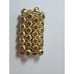 Vintage Roxanne Assoulin RA Rhinestone Chunky Heavy Goldtone Stretch Bracelet