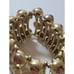 Vintage Roxanne Assoulin RA Rhinestone Chunky Heavy Goldtone Stretch Bracelet