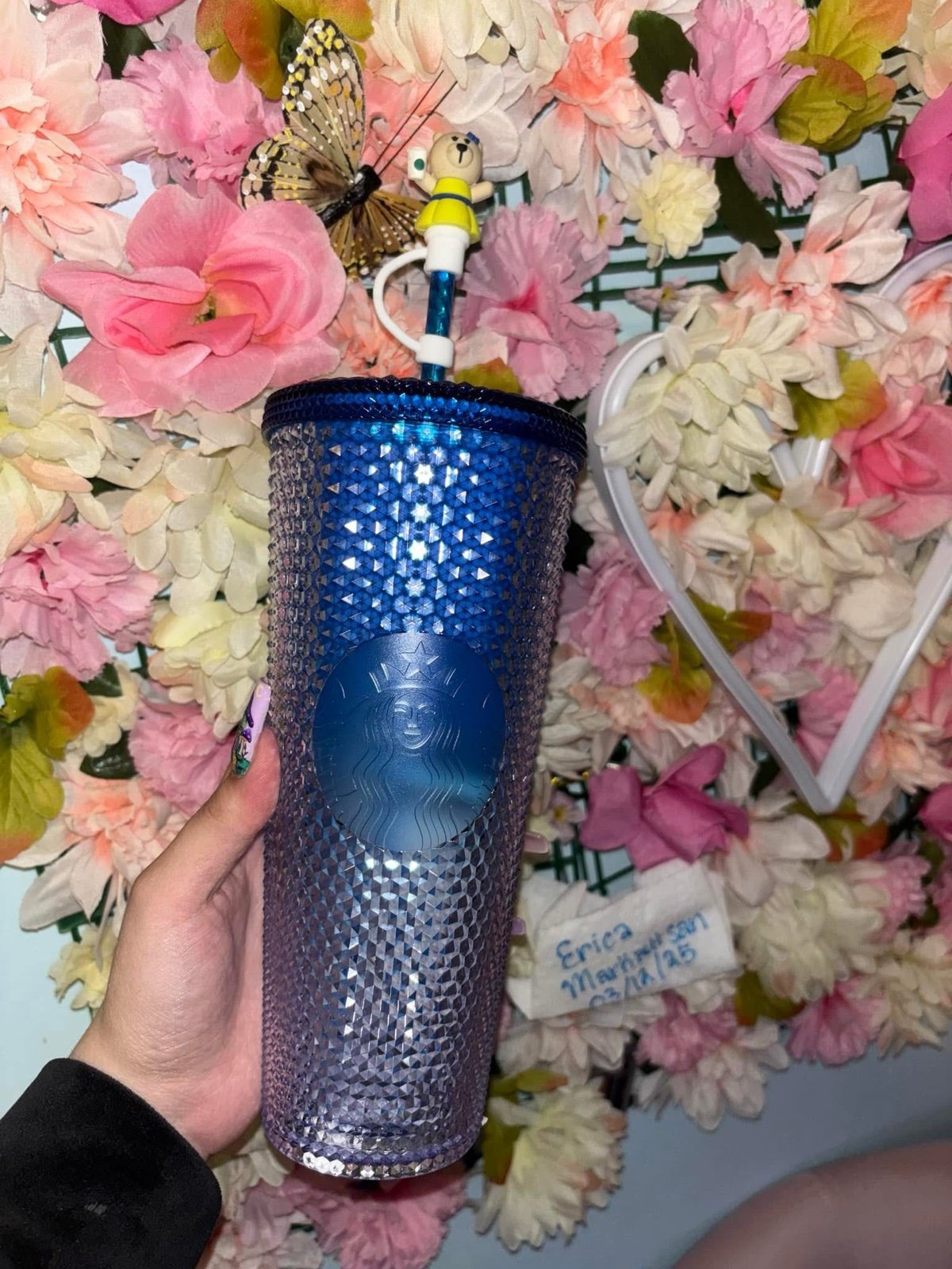 Korea Blue Gradient Starbucks Studded Tumbler
