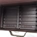 Vtg 12 Cassette Tape Holder Brown