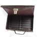 Vtg 12 Cassette Tape Holder Brown