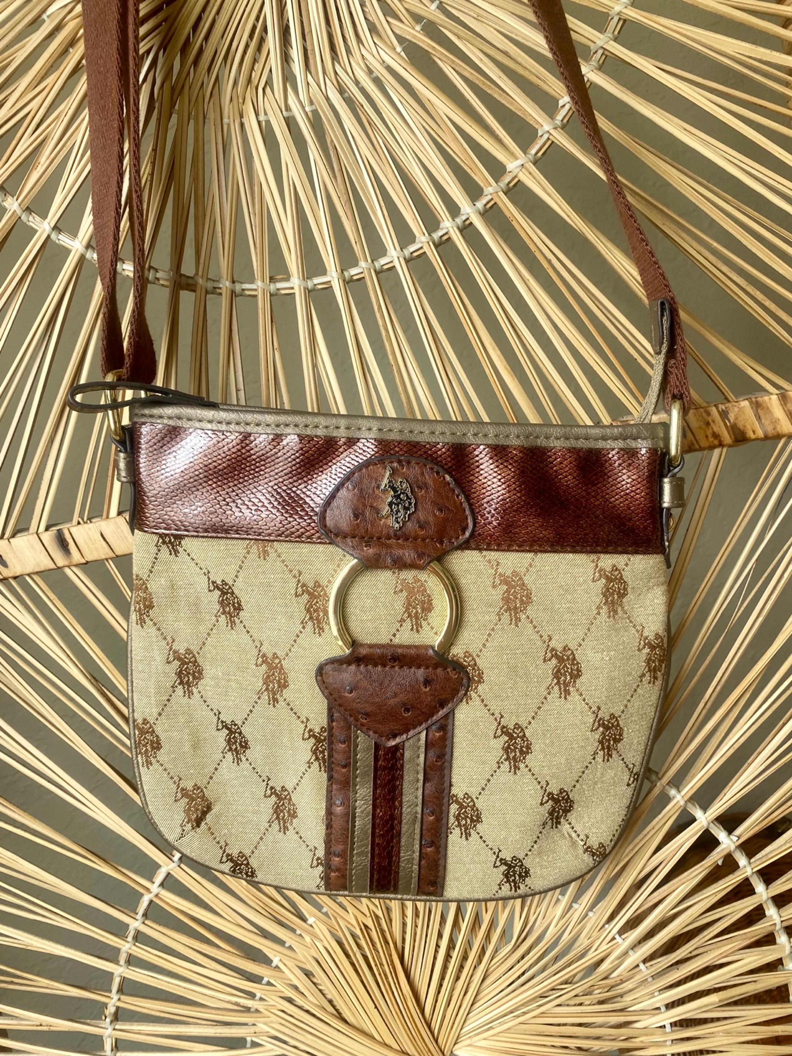 U.S. Polo Assn Crossbody Bag Tan and Brown