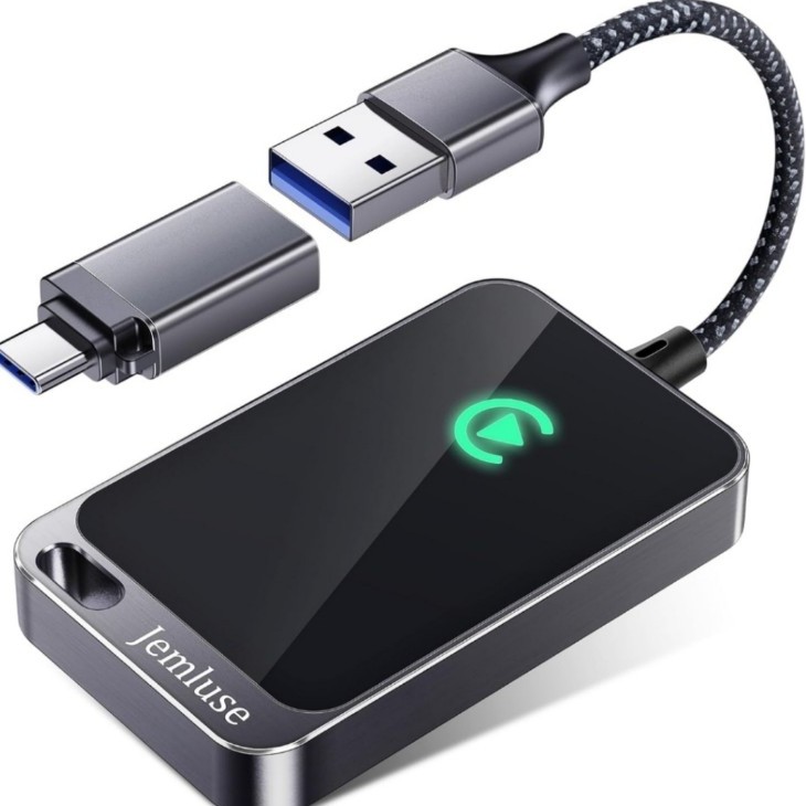 Jemluse Wireless CarPlay Adapter for Apple iPhone