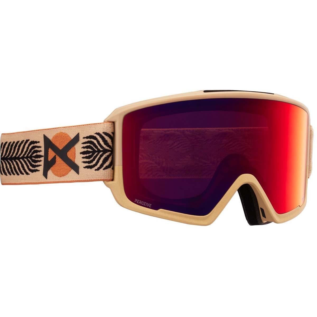 NWT Anon M3 Goggles with Spare Lens, Magee / Perceive Sunny Red
