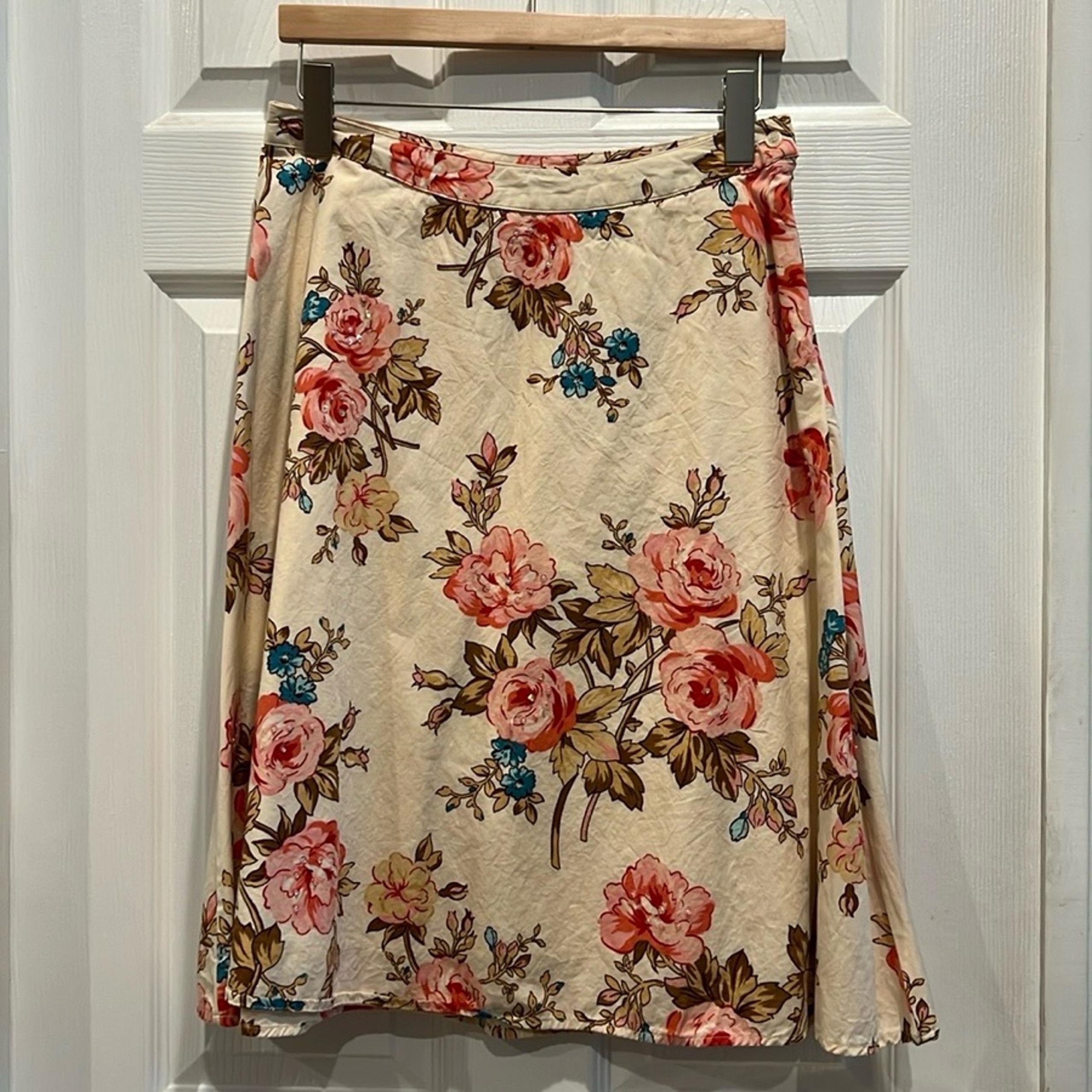 SONOMA Floral A-line Skirt