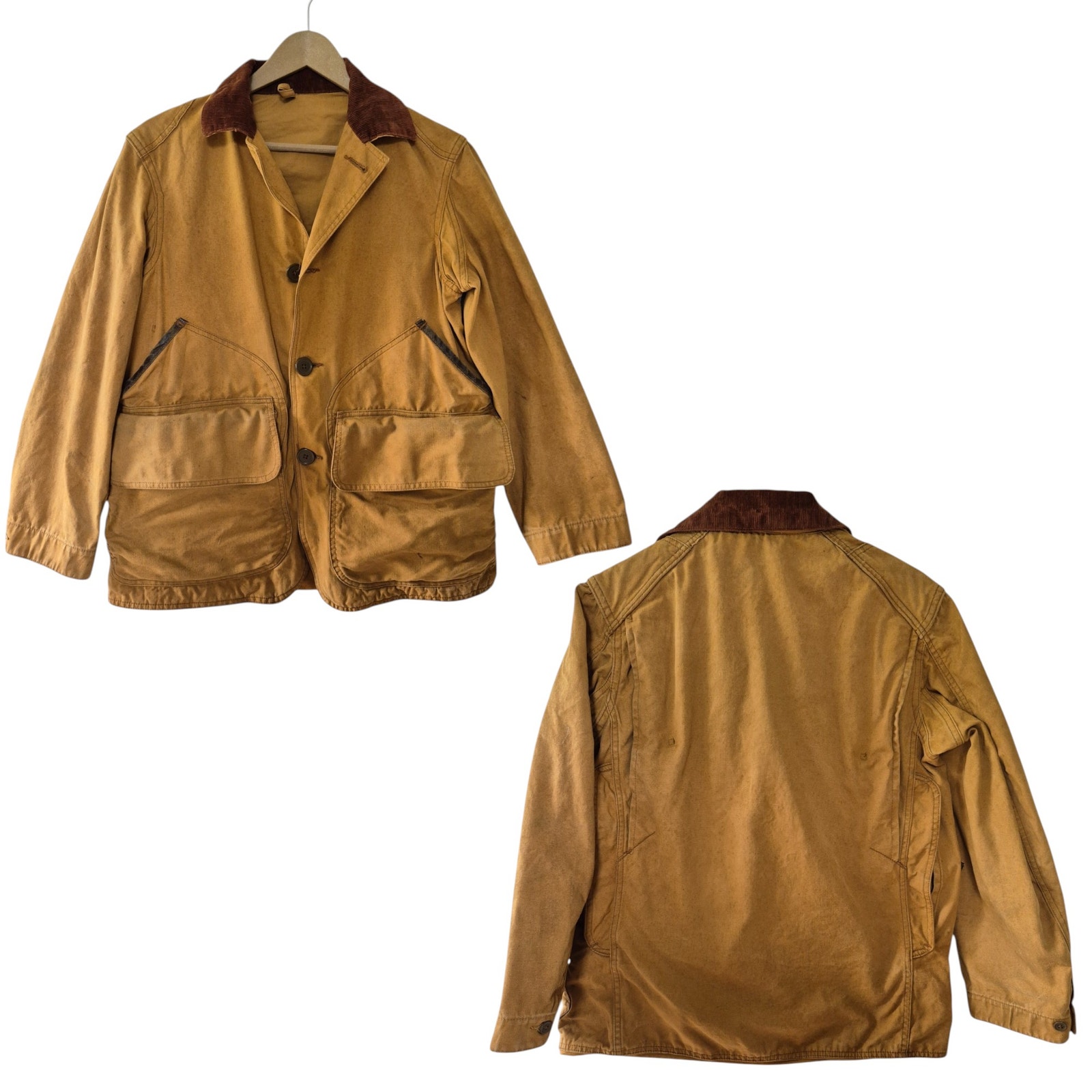 American Field The Hettrick MFG CO 1930 1940 Canvas Vintage Shooting Jacket M