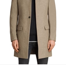 AllSaints Denton Coat MUSHROOM BROWN