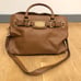 Michael Kors Cognac Handbag Hamilton Large Leather Satchel