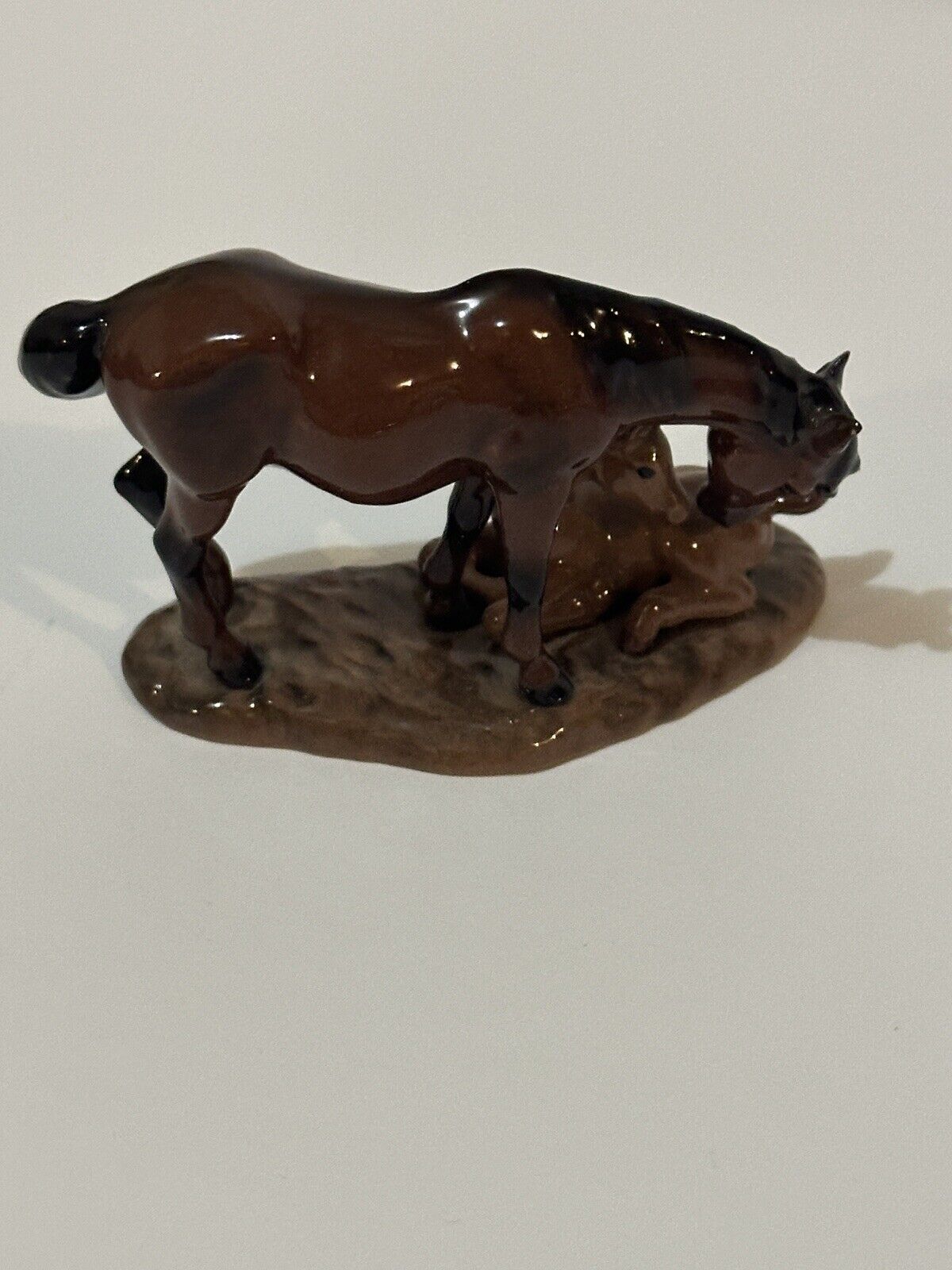 Hagen-Renaker Specialty Horse Figurine 3175 Mustang with Colt RETIRED 12/31/2021