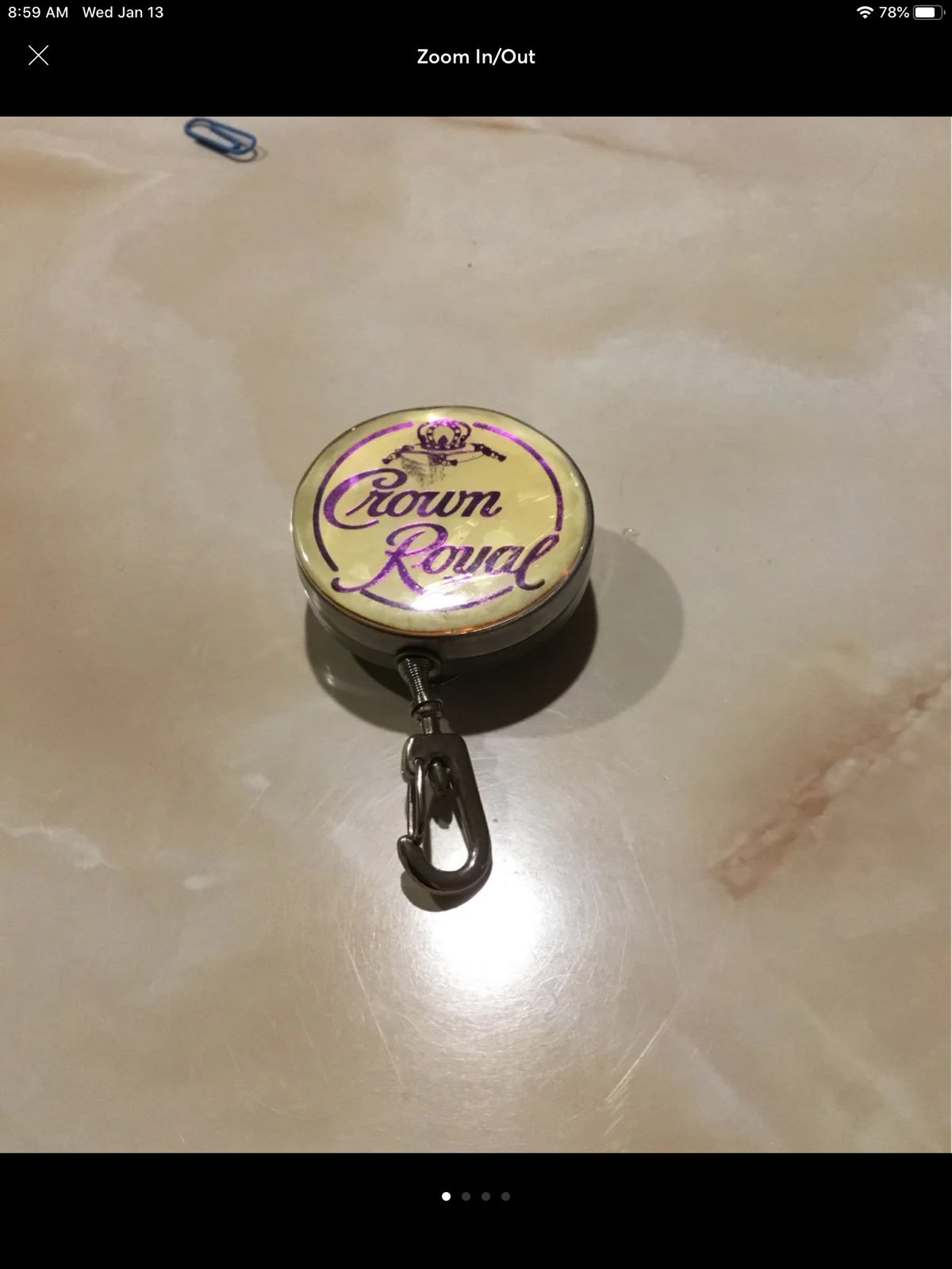 crown royal built keychain