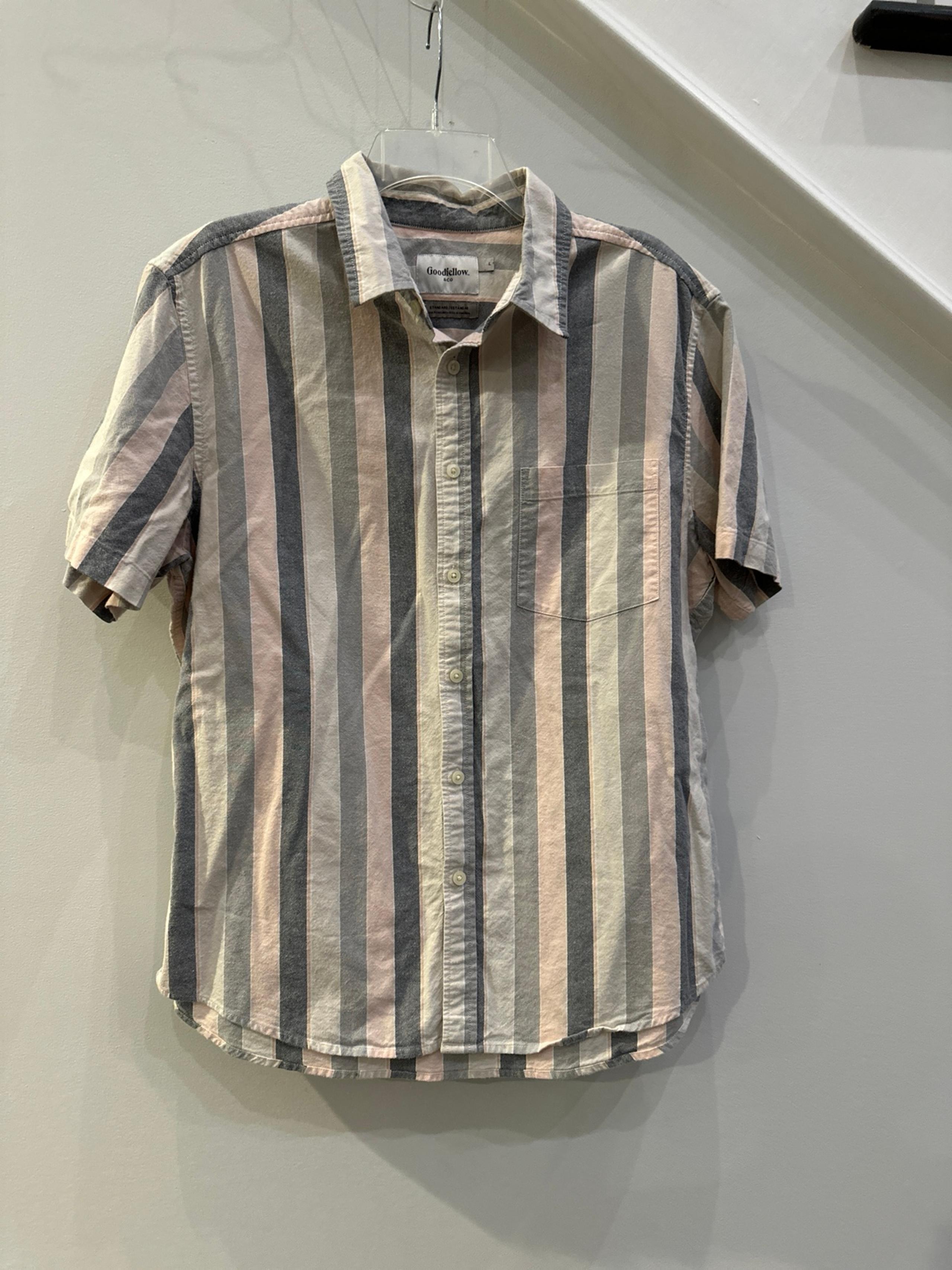 Goodfellow & Co Button Down Collard Dress Shirt Men Large