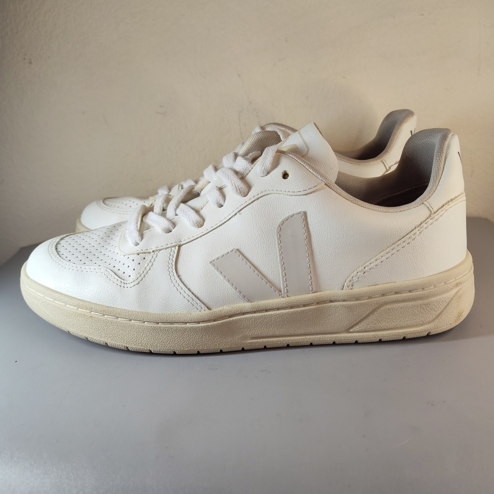 VEJA V-10 CWL SNEAKERS FULL WHITE WOMEN'S US 8 EU 39