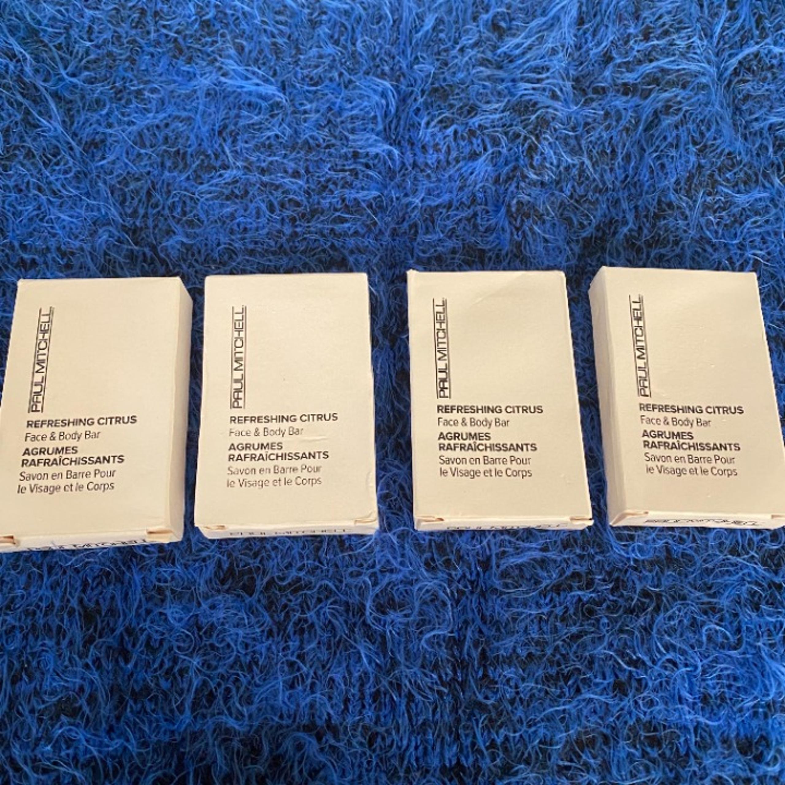 Paul Mitchell Refreshing Citrus Facial Bath Bar Travel Size Soap USA Lot of 4