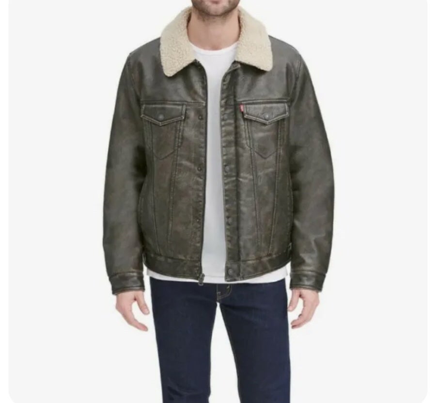LEVI'S Men's Quilted Lined True Dark/Brown Jacket Size M