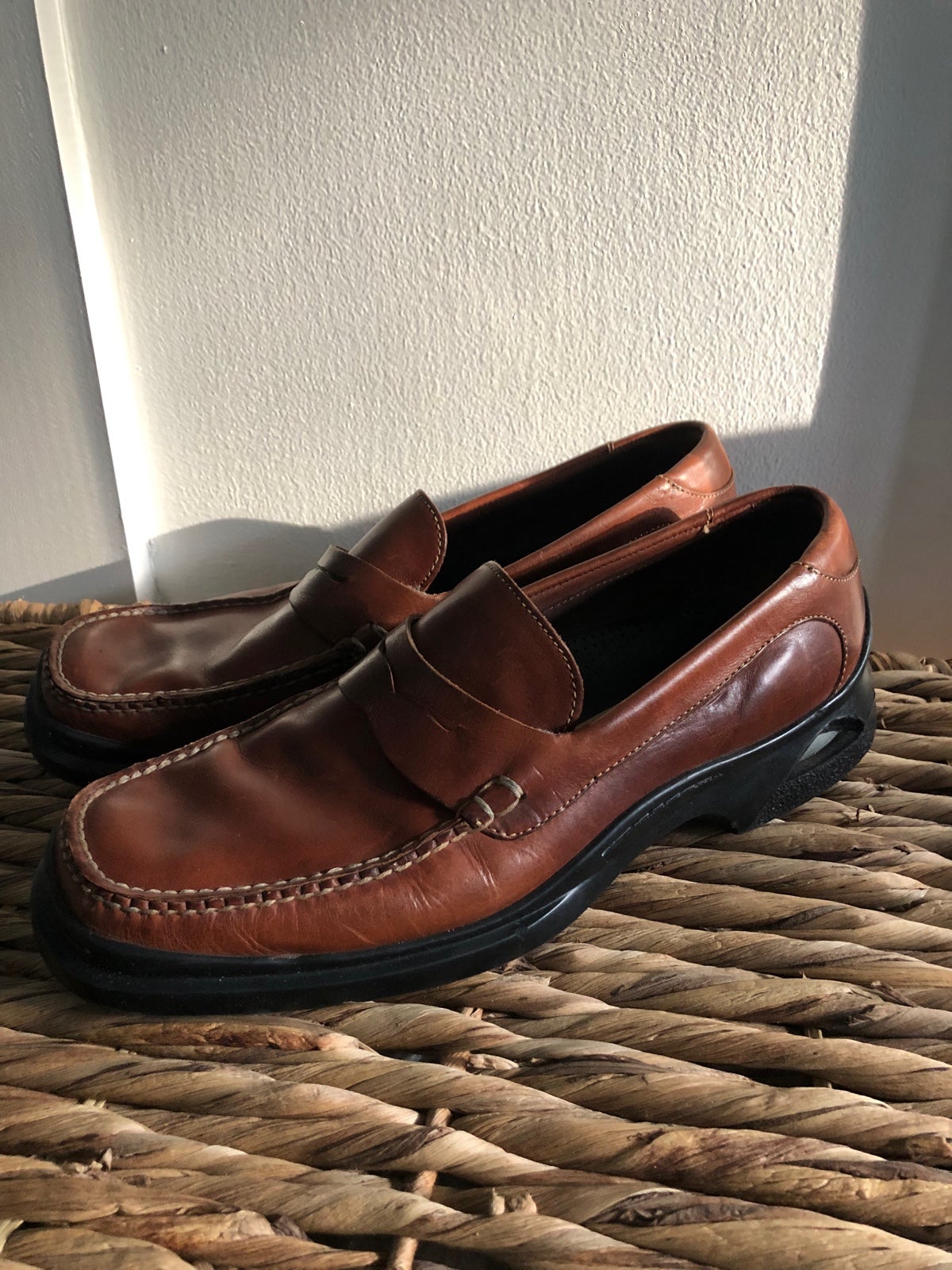 Cole Haan Mens Dress Shoes Size 10 Brown Nike Air So