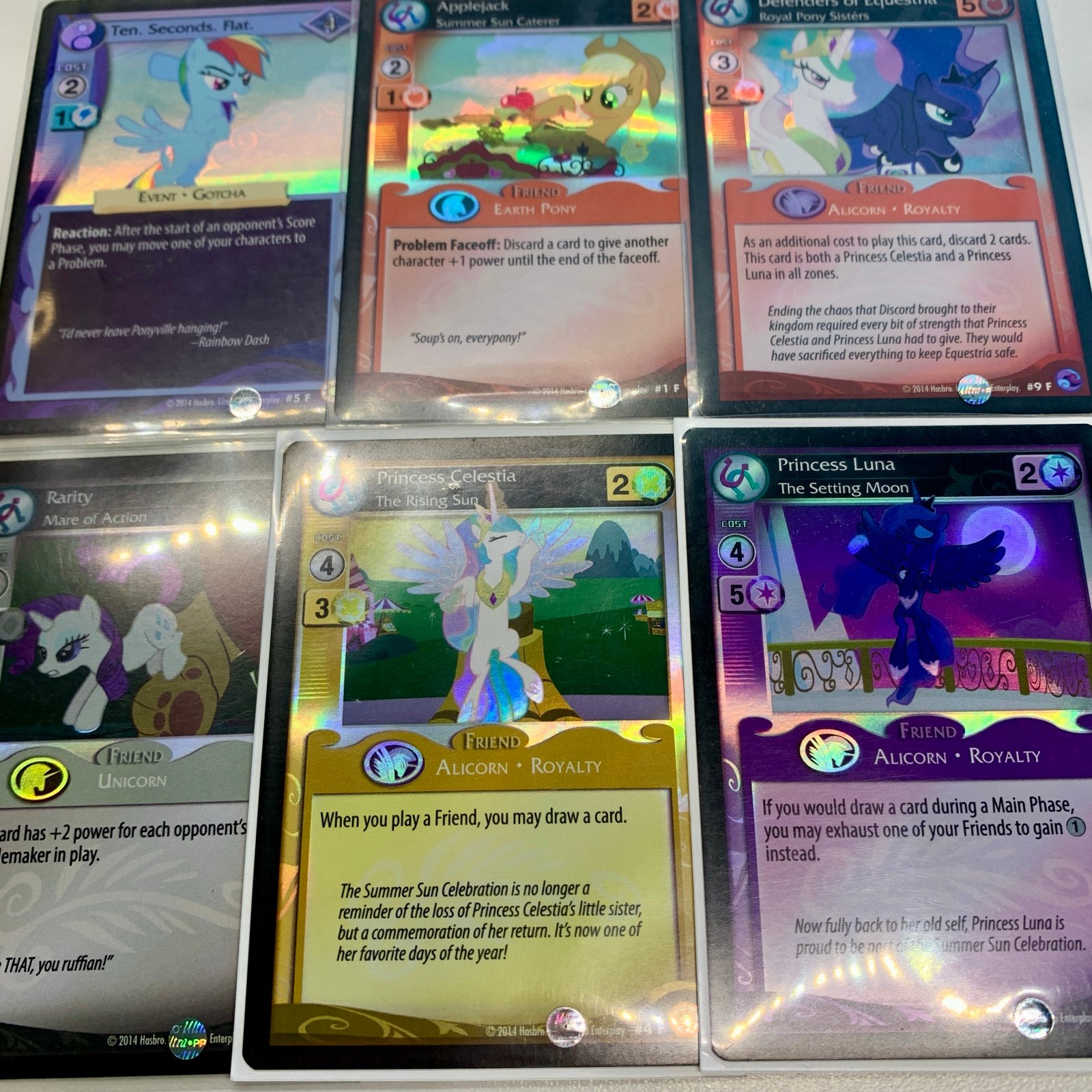 Hasbro Enterplay My Little Pony MLP CCG foil card lot