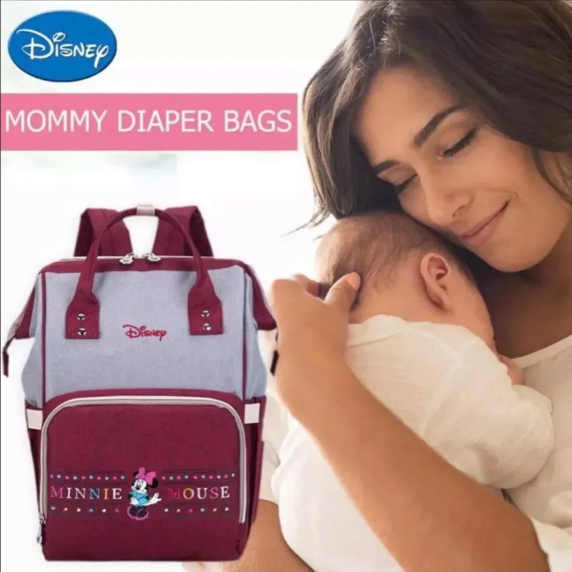 Minnie Mouse Diaper Bag Mommy Backpack