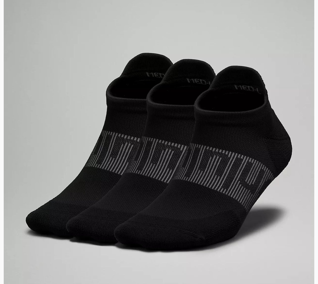 Lululemon Power Stride Tab Sock 3 Pack Sz M