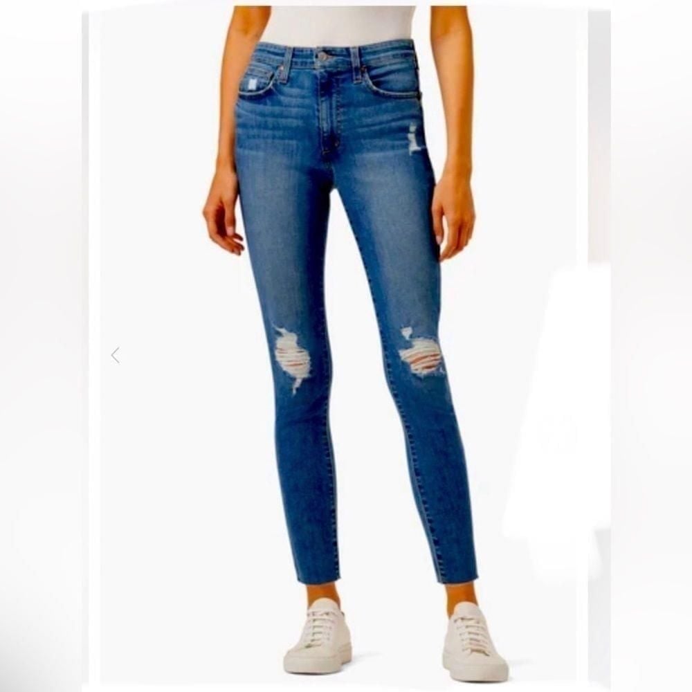 JOE’S JEANS Skinny ankle distressed mid rise jeans size 27