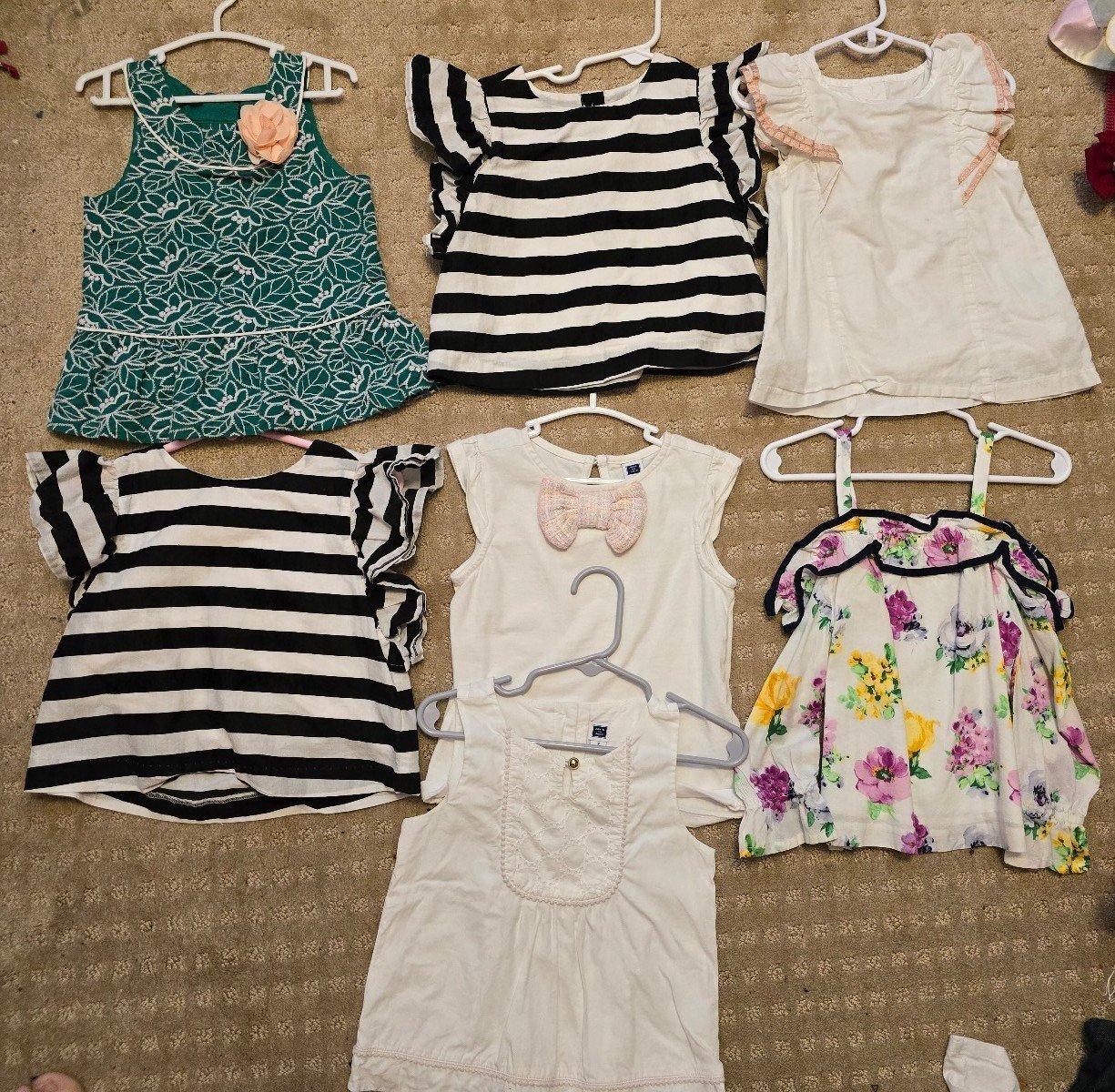 Janie and Jack toddler girl tops (7) bundle all sz 3
