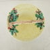 Gumps Italian Pottery Bowl Basket Yellow Basket Weave Embossed Flowers