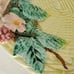Gumps Italian Pottery Bowl Basket Yellow Basket Weave Embossed Flowers