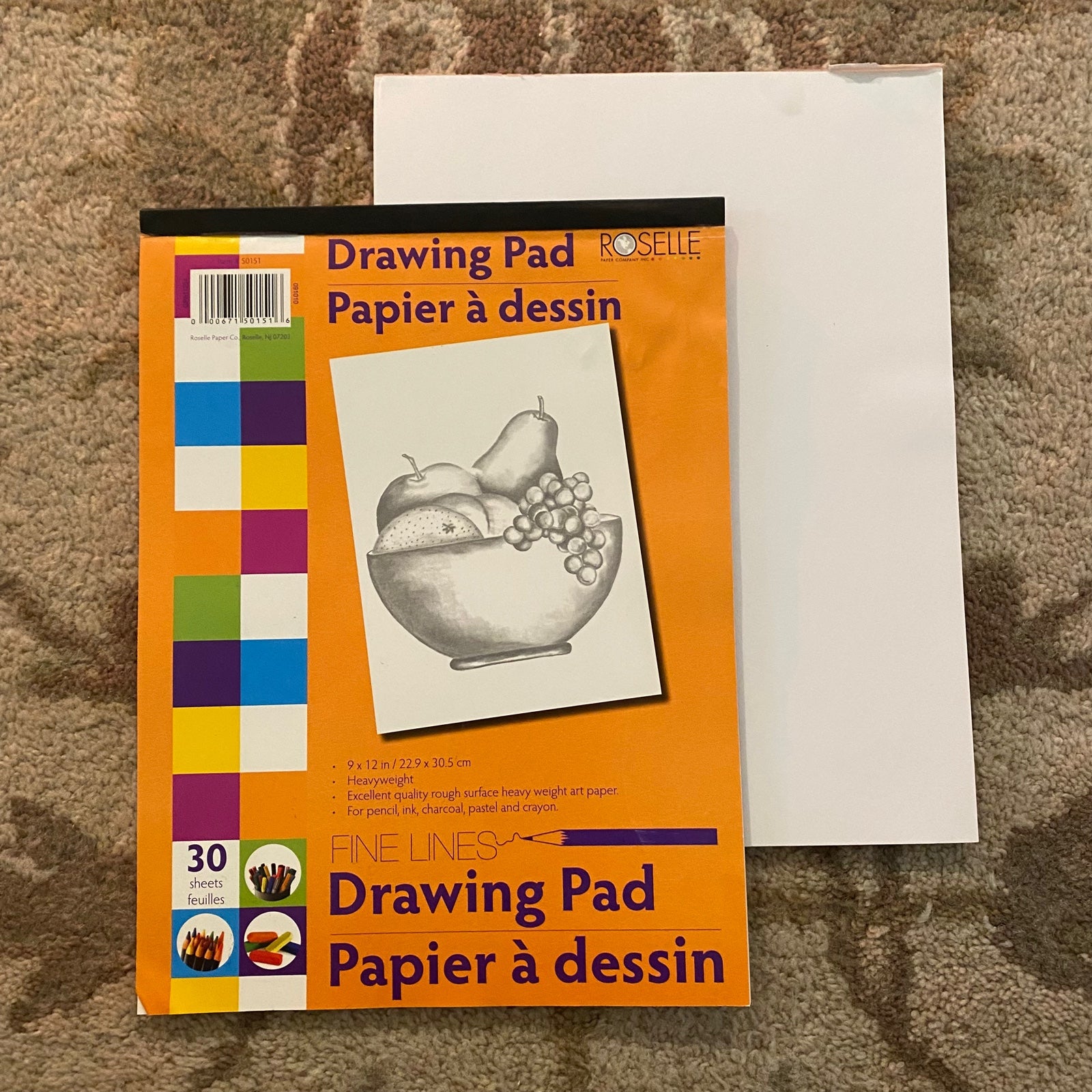 Roselle's Creative Kids Sketch Paper Pad www.rosellepaper.com for