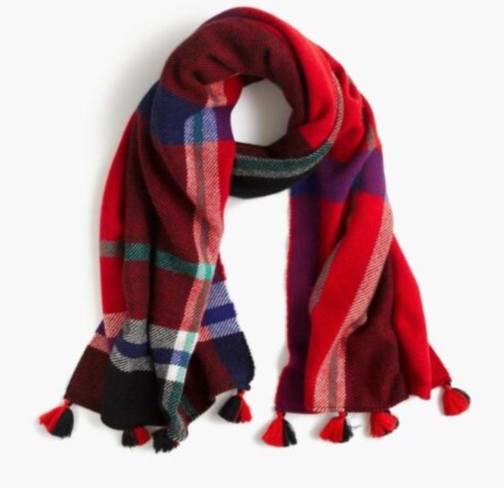 J. Crew Oversized Wool Scarf w/ Tassels