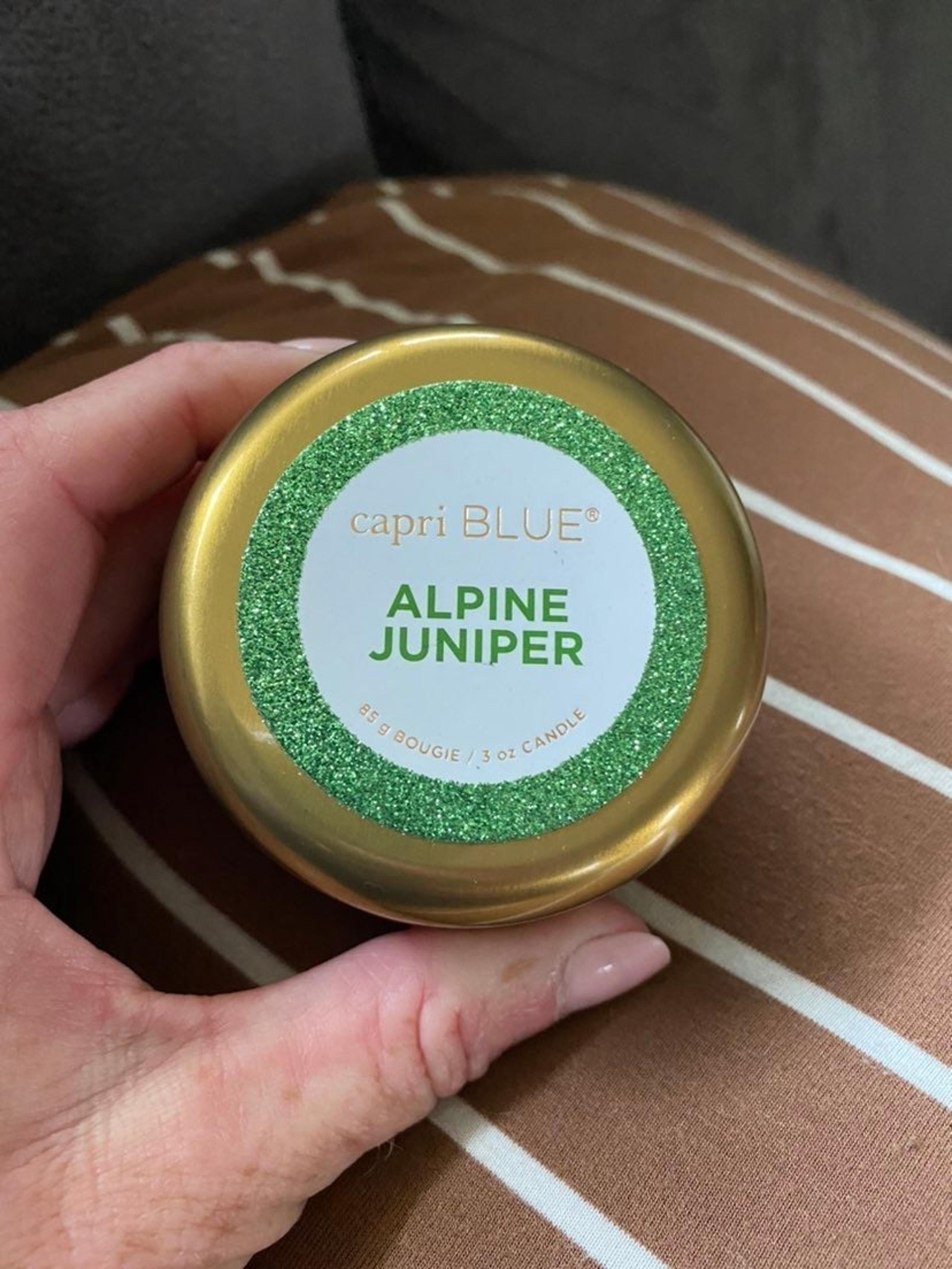 Capri BLUE alpine juniper candle
