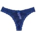 Victoria’s Secret Dream Angels Shine Mesh lace trim Thong Panty blue Small