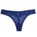 Victoria’s Secret Dream Angels Shine Mesh lace trim Thong Panty blue Small