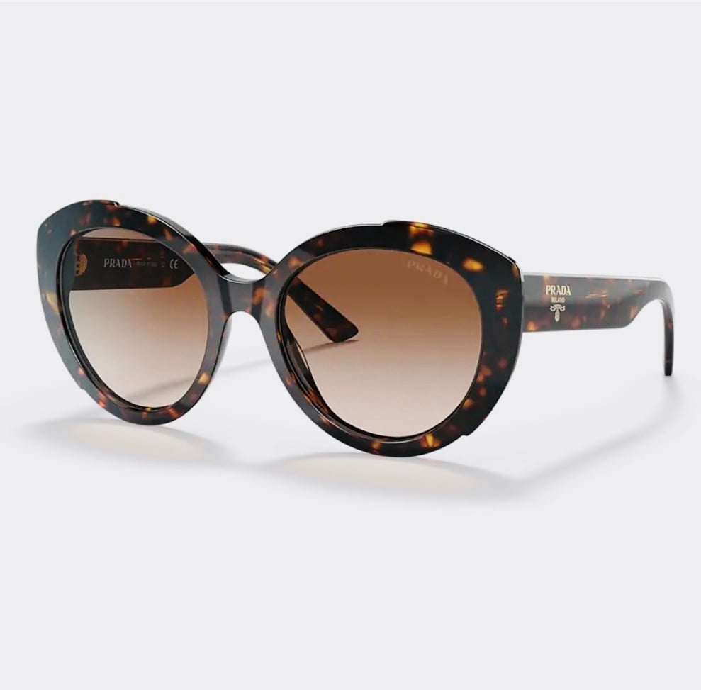 AUTHENTIC Prada Black Oversized Cat-Eye Sunnies