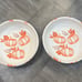 Fall orange pumpkin bowl set of 4