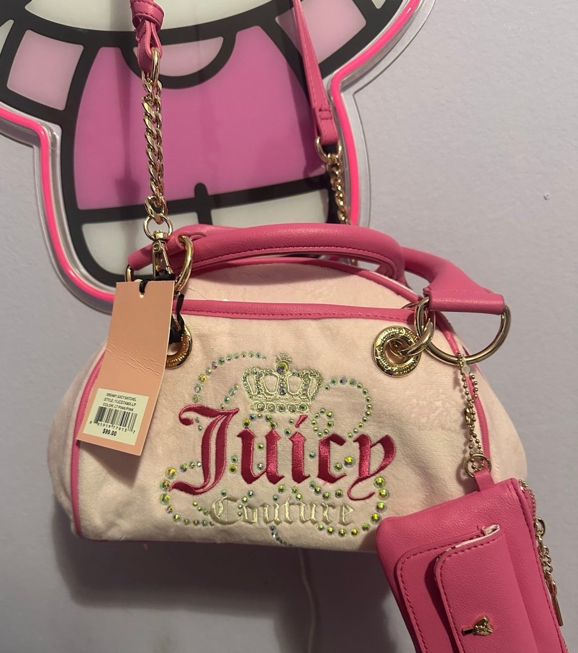 juicy couture pink satchel