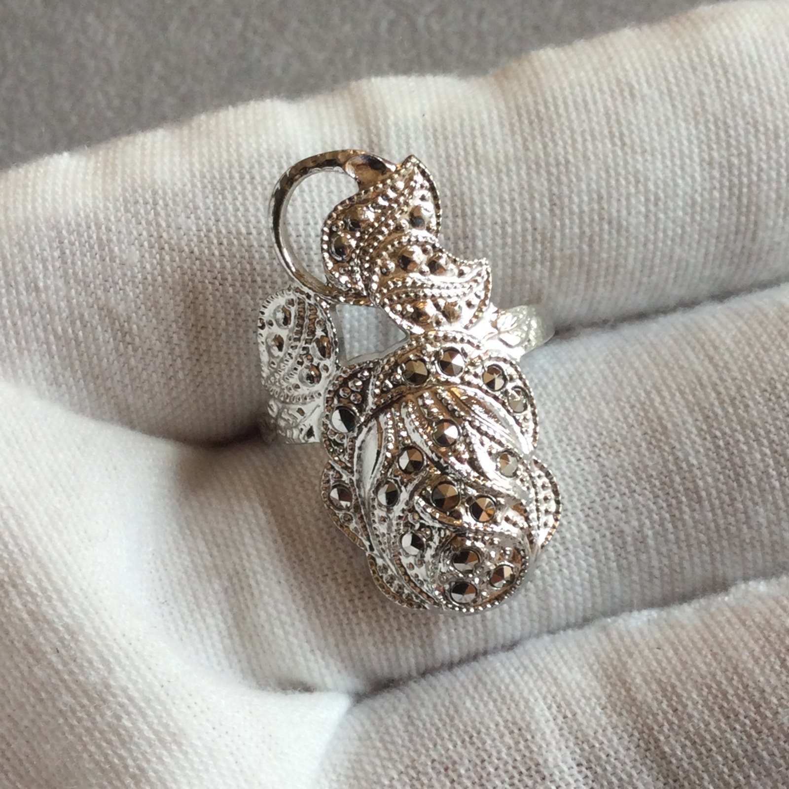 925 Sterling Silver Marcasite