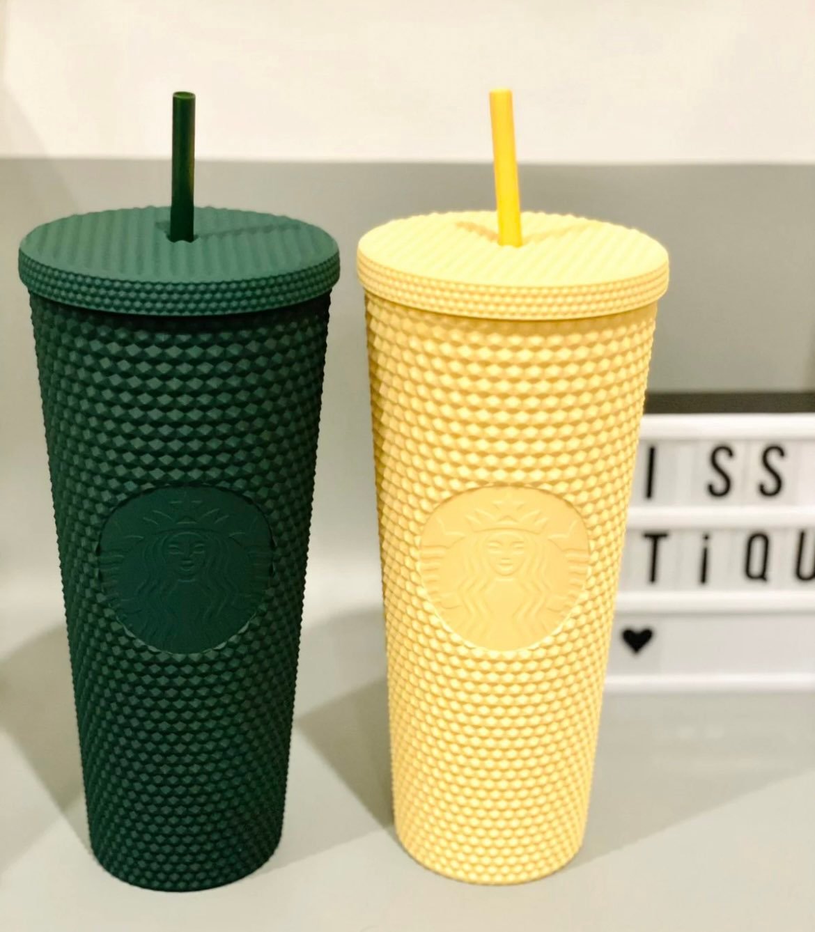 Starbucks studded tumbler set