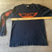 Vintage Aerosmith Band Merch Early 2000's Navy Blue Long Sleeve T-Shirt Medium
