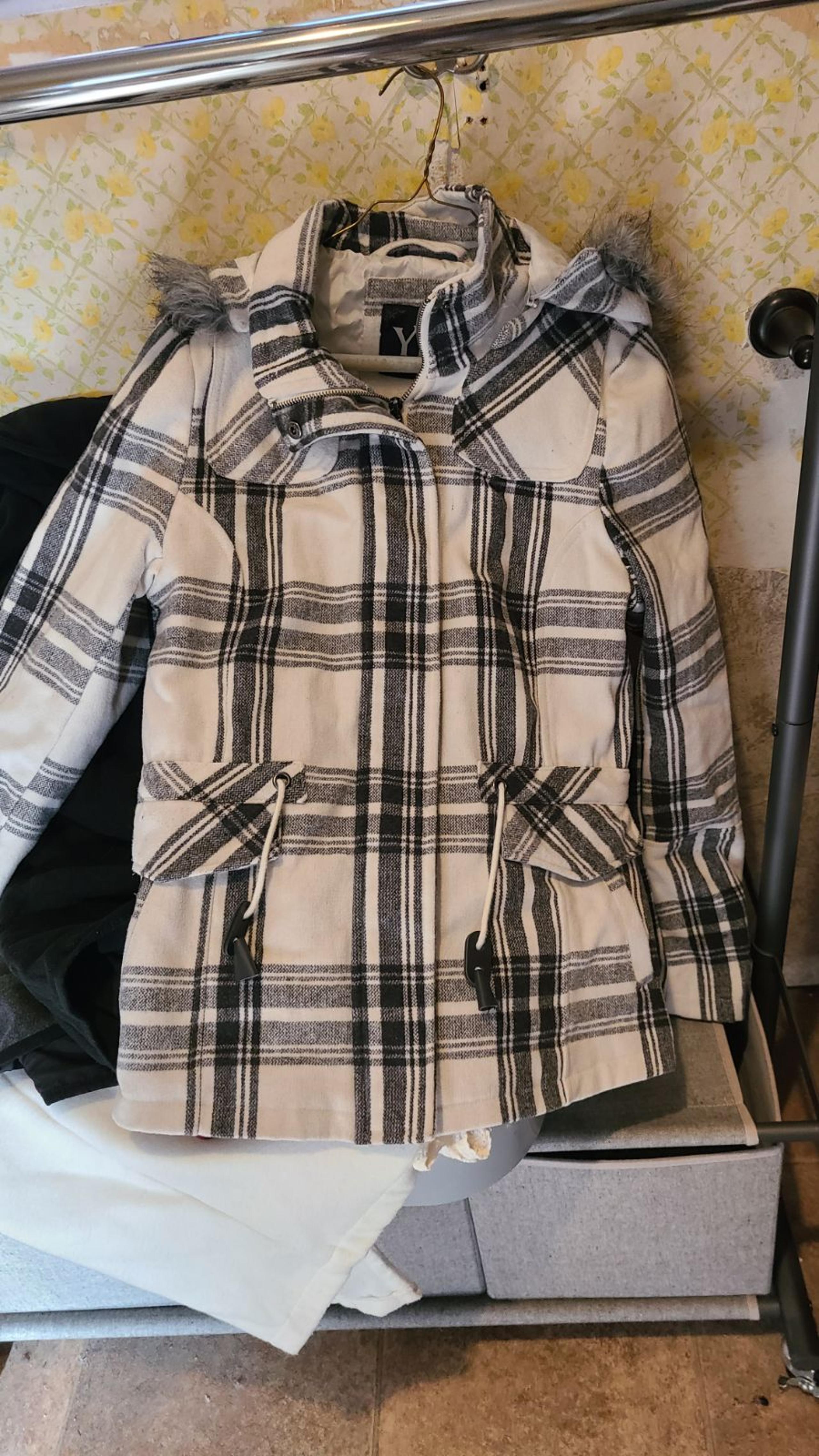 YMI black/white plaid jacket, L.