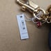 New Coach Mini Rowan Bag Charm In Signature Denim CZ083 with Cherry charm