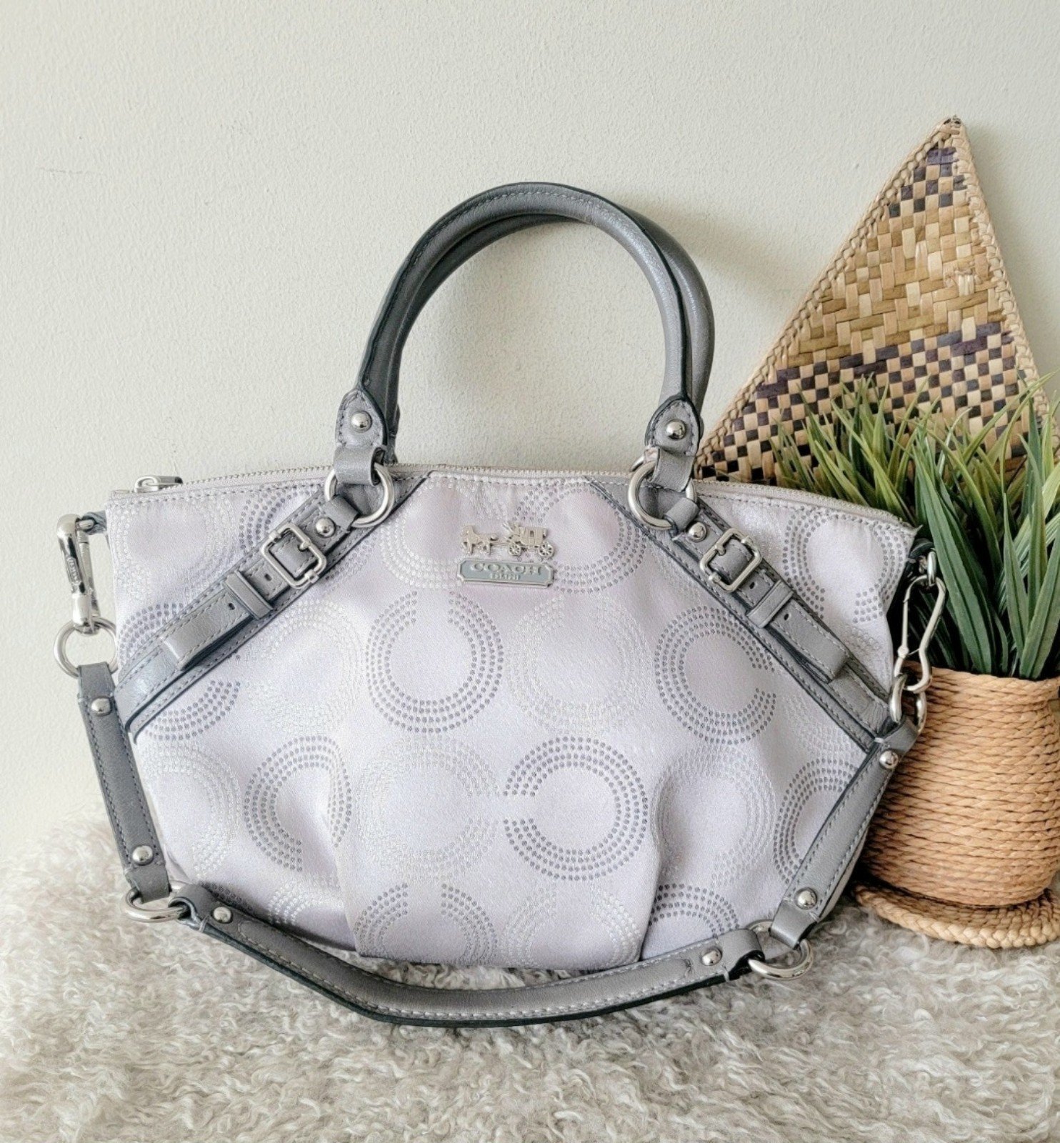 Coach madison satchel shoulder bag