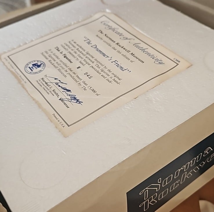 '82 NIB COA Norman Rockwell rare limited edition vtg