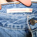 Levi’s High Waisted Straight Size 32 x 27 Distressed Side Butt R Red Tab