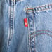 Levi’s High Waisted Straight Size 32 x 27 Distressed Side Butt R Red Tab